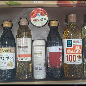 정가 46,400원 청정원 행복 2호 선물세트 (카놀라유, 조선간장, 사과식초 등)