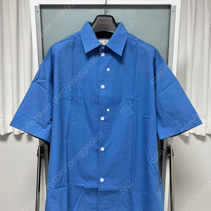 [M] STU 22SS Overfit Embroidered Shirt Blue STU OFFICE