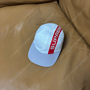 Supreme 슈프림 6패널 볼캡 모자 (2Tone White)