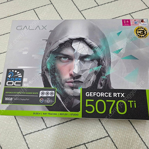 갤럭시 RTX 5070ti EX GAMER WHITE OC D7 16GB 화이트