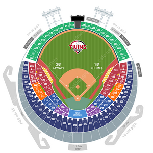 LG 트윈스 vs 롯데 3/23(일) 1루 오렌지석