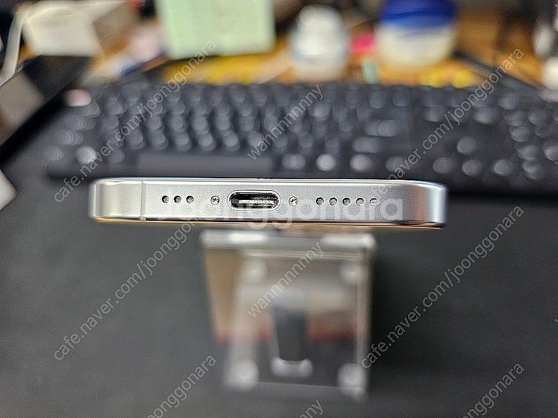 [중고] 아이폰16 프로 128GB 화이트 단말기 상태...--7