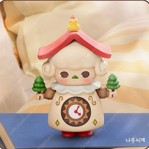 POP MART 푸키 나무시계 pucky