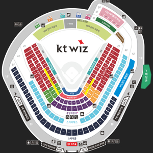 [KT vs 한화 개막시리즈] 3루 응원석, 외야 테이블 2연석/3연석/4연석/5연석 양도합니다.(3/22, 3/23)