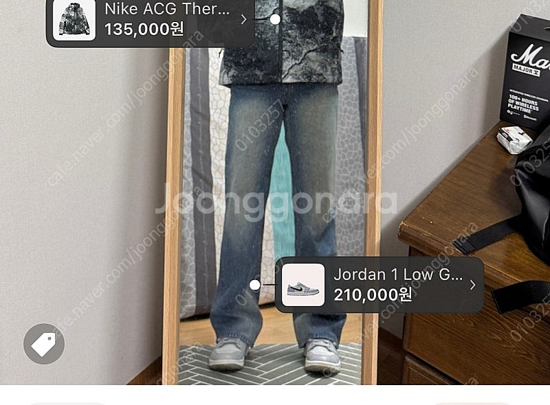 (크림) 조던1 로우 골프 울프 그레이 265--3
