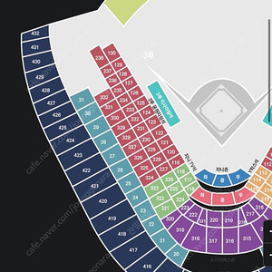 3월23 일 KT 한화 3루 응원지정석 236블럭 우통로 2/4연석