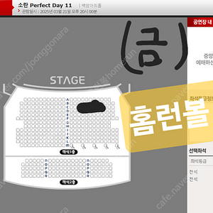소란 Perfect Day 11 단독콘서트 양도합니다