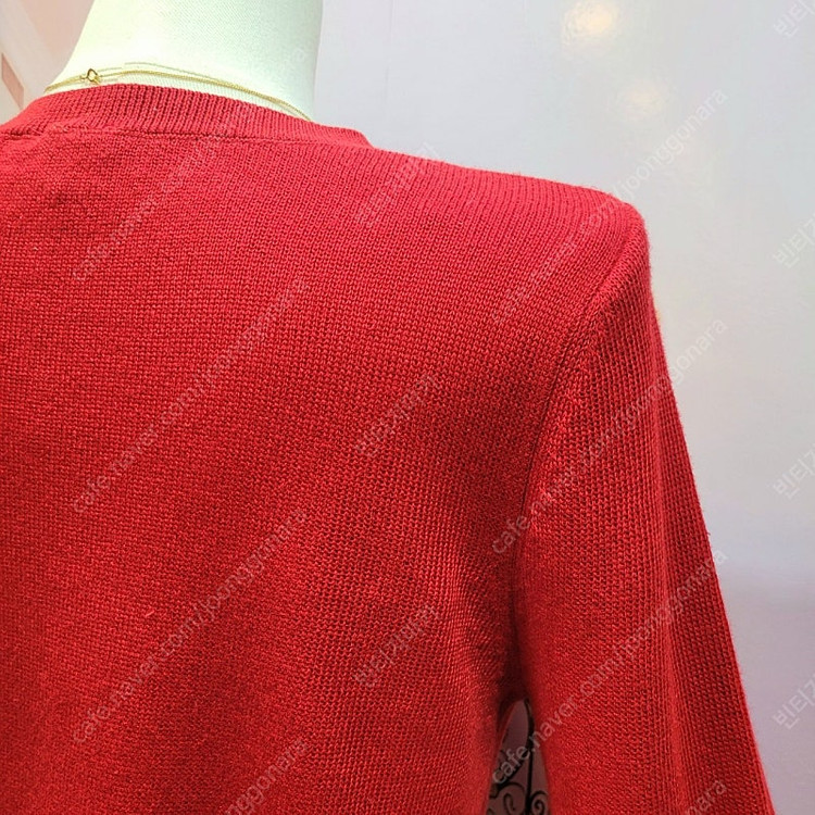 코스 COS 플라운스 슬리브 레드 니트--7