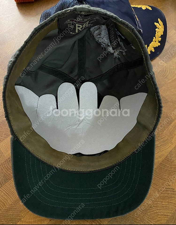 [폴로공홈구매] RRL 더블알엘 자수 볼캡 (카키색)--3