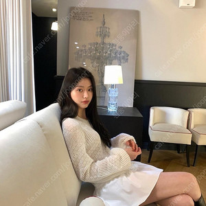 르플레인 bell kidmohair cardigan + mov skirt s 1차수량 양도