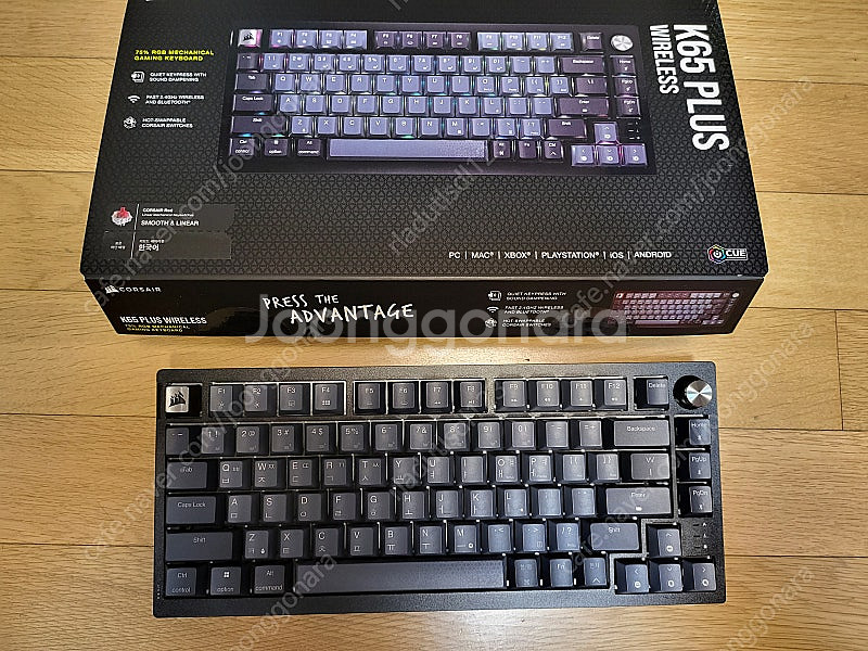 국내정품 미사용) 커세어 키보드 K65 RGB Plus...--0