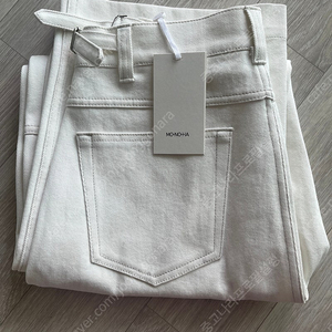 [새제품] Monoha 모노하 cotton curve pants_white 코튼 커브 팬츠 화이트 2사이즈