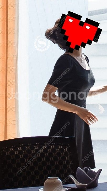 돌잔치, 결혼식 하객용 등 블랙 원피스, 드레스--1