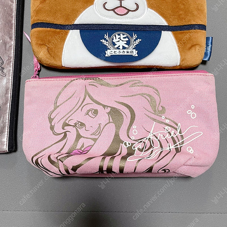 화장품 파우치 3종: 베이비 돌, 시바견, 인어공주--3