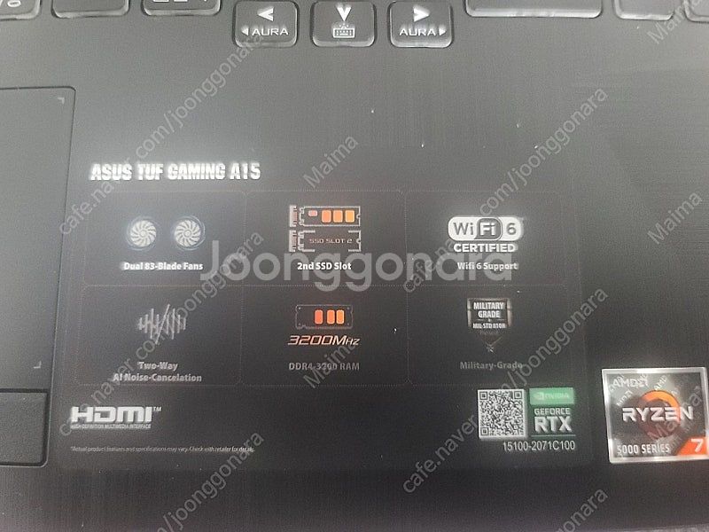 게이밍 노트북 급처 RTX 3060 라이젠7세대--2