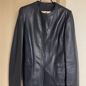 마리엘라 부라니(MARIELLA BURANI) 이태리 메이드 여성 양가죽 자켓 다크 네이비 42(66)