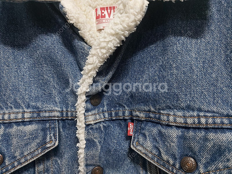 Levi's 미국산 80s 빈티지 쉐르파 트러커 데님 ...--3