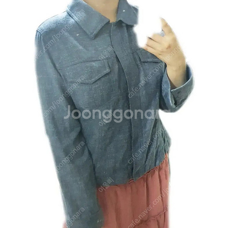 빈티지 청자켓 자켓 가디건 포켓 데님 셔츠 남방 봄--1