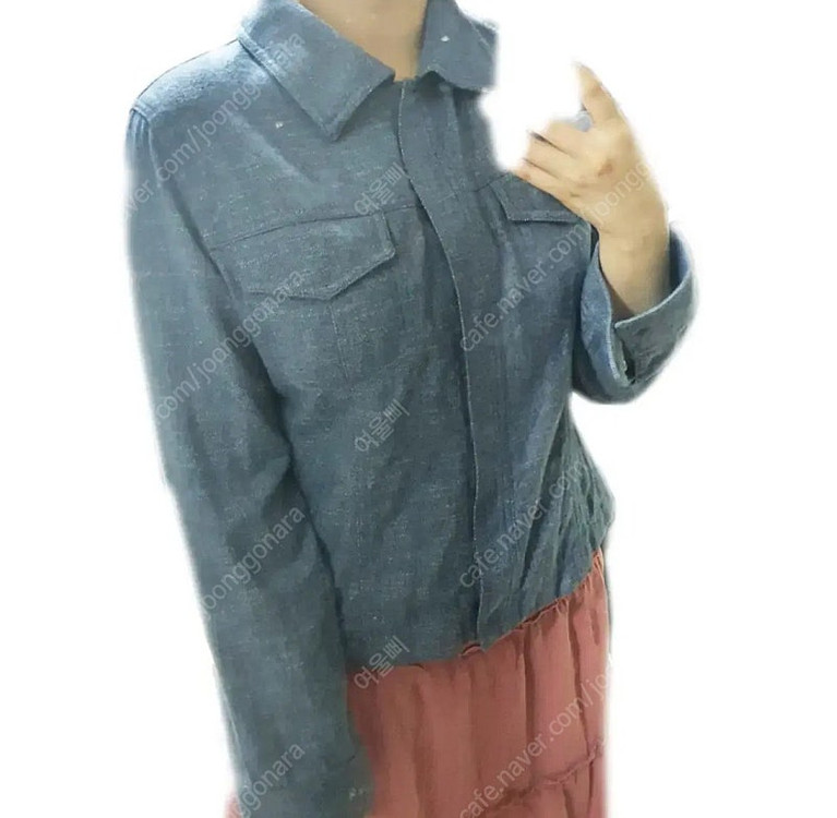 빈티지 청자켓 자켓 가디건 포켓 데님 셔츠 남방 봄 이미지