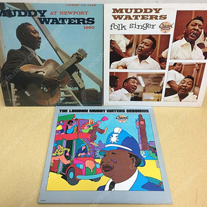 LP ; muddy waters - folk singer, electric mud 뭐디 워터스 엘피 음반 6장 블루스 명반 엘피 blues