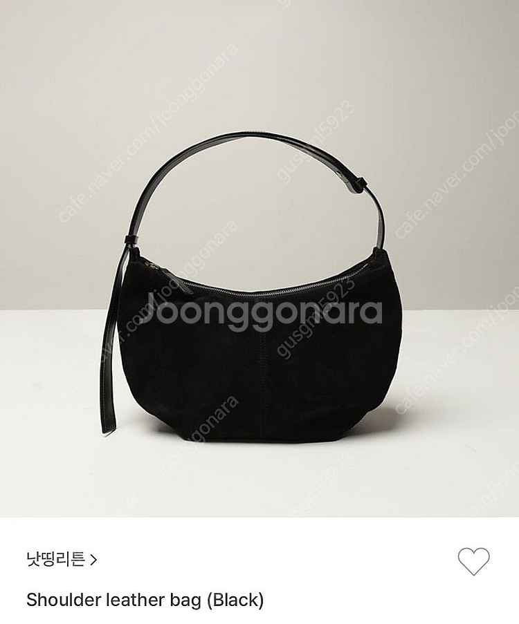낫띵리튼 Shoulder leather bag (Bla...--0