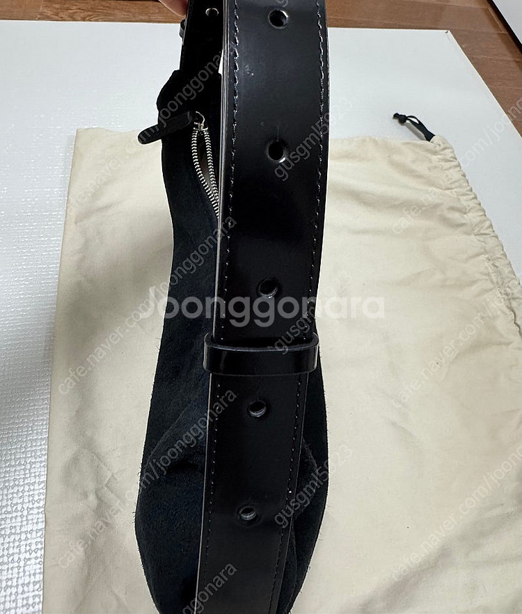 낫띵리튼 Shoulder leather bag (Bla...--2