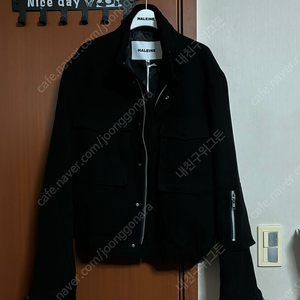 알렌느 자켓 팔아요 CROPPED MILITARY COTTON BLOUSON BLACK (WJ116)