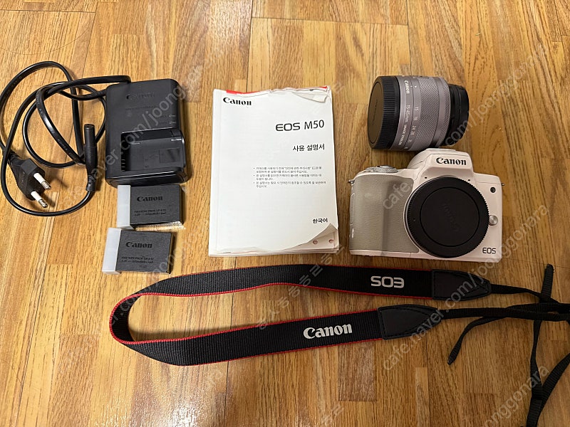캐논 EOS M50 미러리스 카메라 화이트 15-45 ...--0