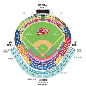 3월22일(토) ssg랜더스 vs 두산베어스 개막전 4층 4연석 판매