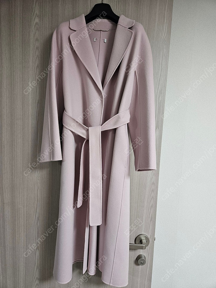 막스마라 정품 택 제거 상품 에스투리아 핑크 울 코트--1