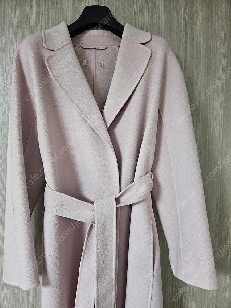 막스마라 정품 택 제거 상품 에스투리아 핑크 울 코트--2