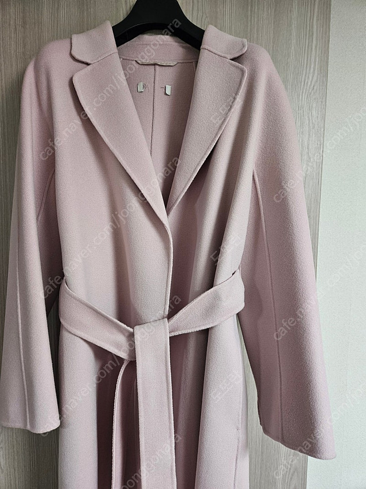 막스마라 정품 택 제거 상품 에스투리아 핑크 울 코트--3