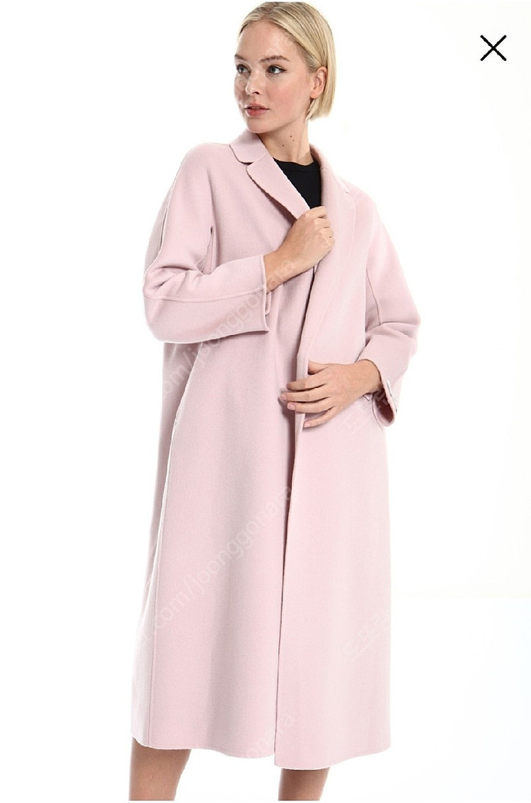 막스마라 정품 택 제거 상품 에스투리아 핑크 울 코트--8