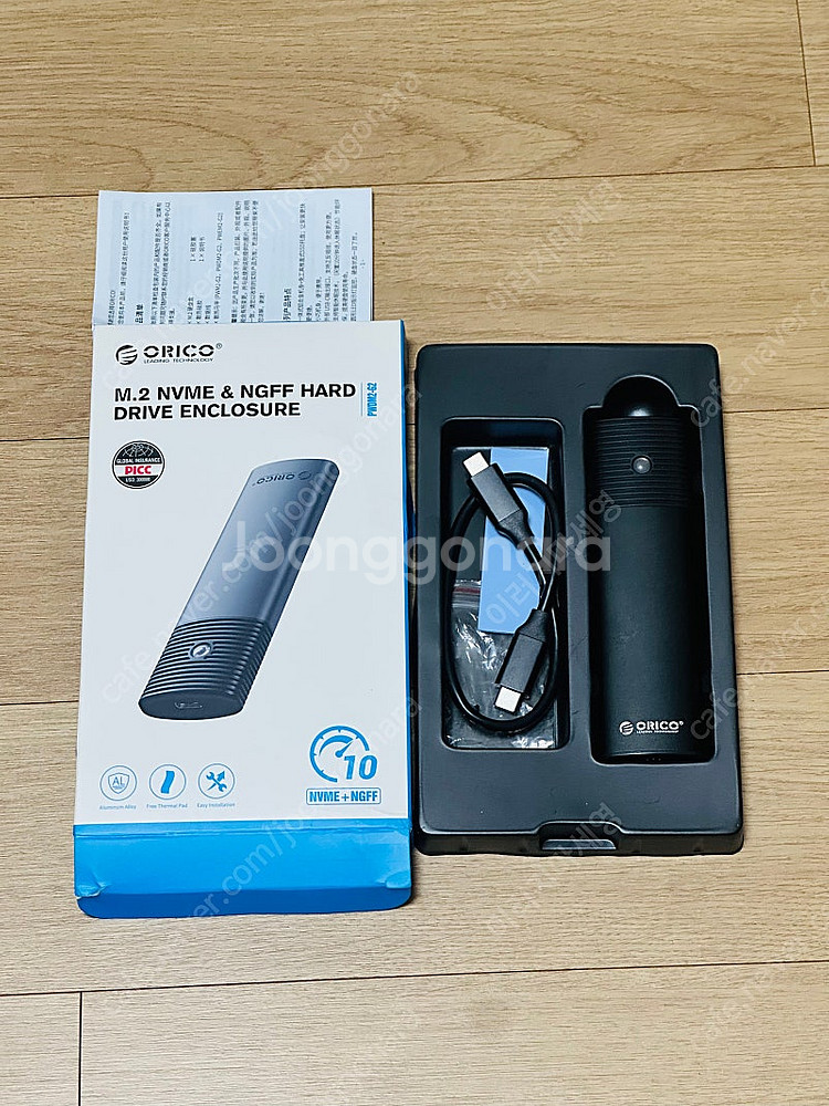 m.2 ssd 500g + 오리코 인클로저--0