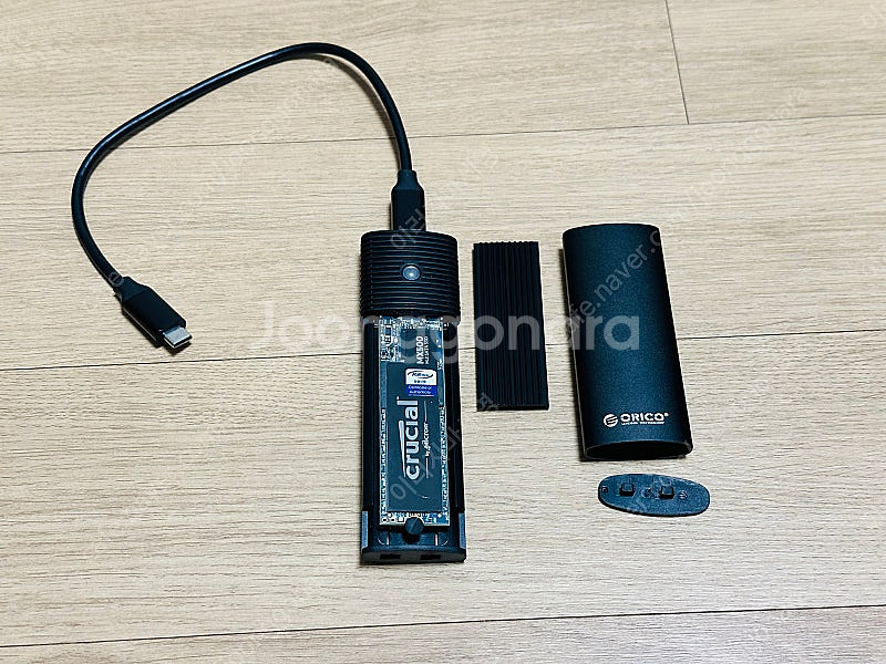 m.2 ssd 500g + 오리코 인클로저--1