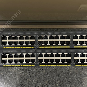 시스코 (cisco) L2 스위치 WS-C2960X-48TS-L Switch 48포트 스위칭허브 GBIC포함 2대