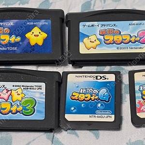 일괄판매) 전설의 스타피 1, 2, 3, 4, 5(다일 해적단) GBA, DS 알팩을 일괄로 팝니다