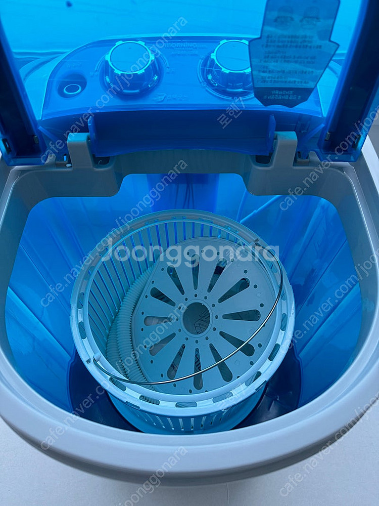 대웅모닝컴 미니세탁기 새제품 팝니다--1