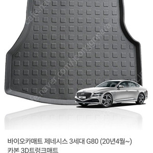 바이오카매트 제네시스g80 트렁크매트