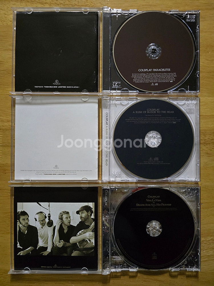 CD 음반 Coldplay 콜드플레이 앨범 3장--1