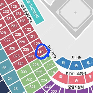 [안전거래 가능] 3/22(토) 한화 vs. KT 개막전 3루 응원석 119블럭 1석(단석)