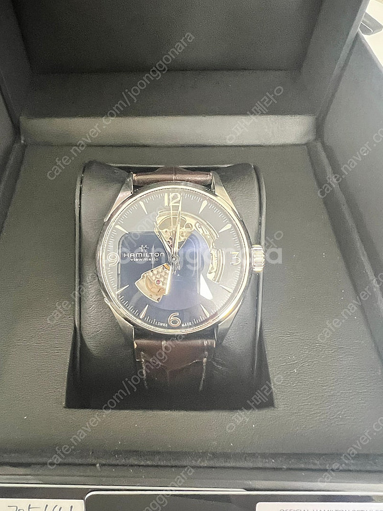 해밀턴 재즈마스터 오픈하트 42mm 청판--2
