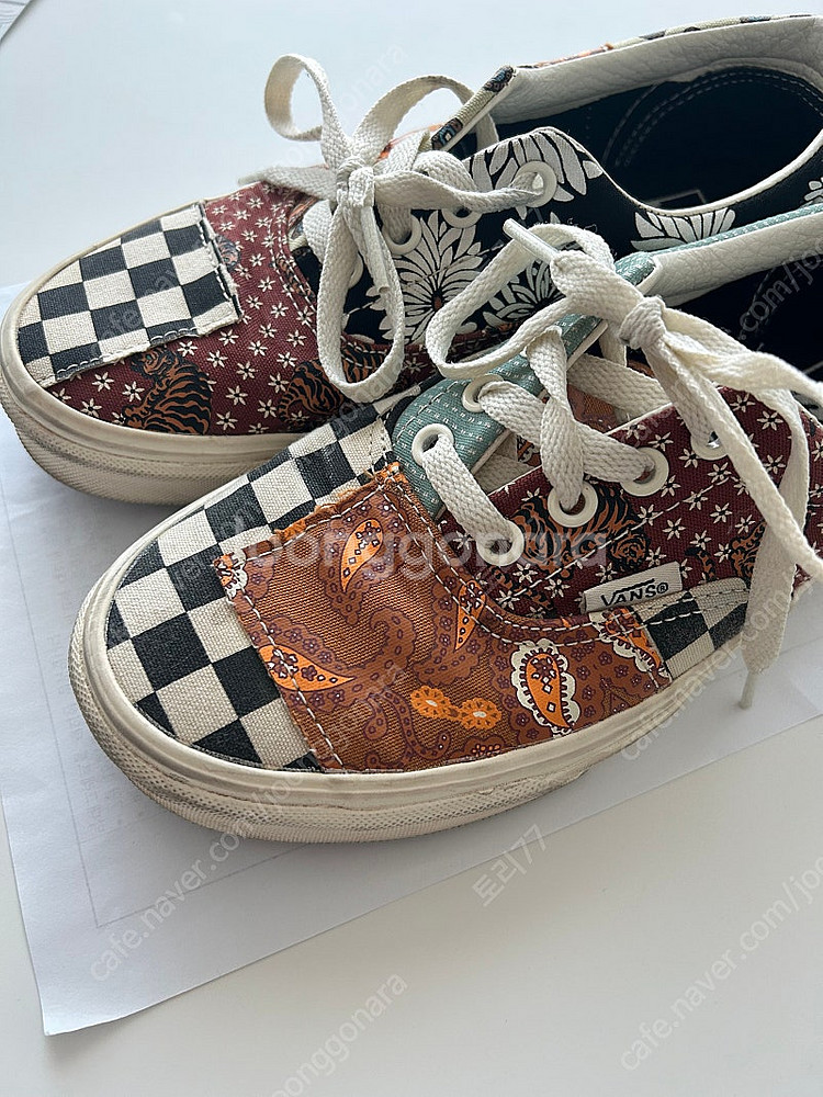 반스 에라 타이거 패치워크 235--1