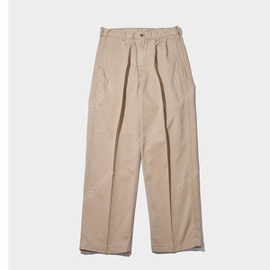 오어슬로우 Two Tuck Wide Trousers Khaki (나이젤카본 오디너리핏츠 오어슬로우 이스트로그 바스통 풀카운트 빔즈플러스 단톤 이스트하버서플리스 폴로랄프로렌 RRL)