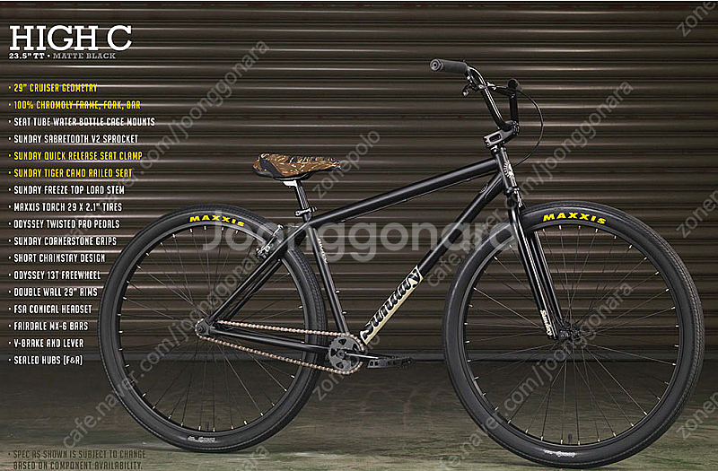 SUNDAY HIGH-C 29" Big size BMX...--2