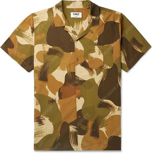 YMC / 카모 오픈카라 셔츠 Malick shirt (camo) / L