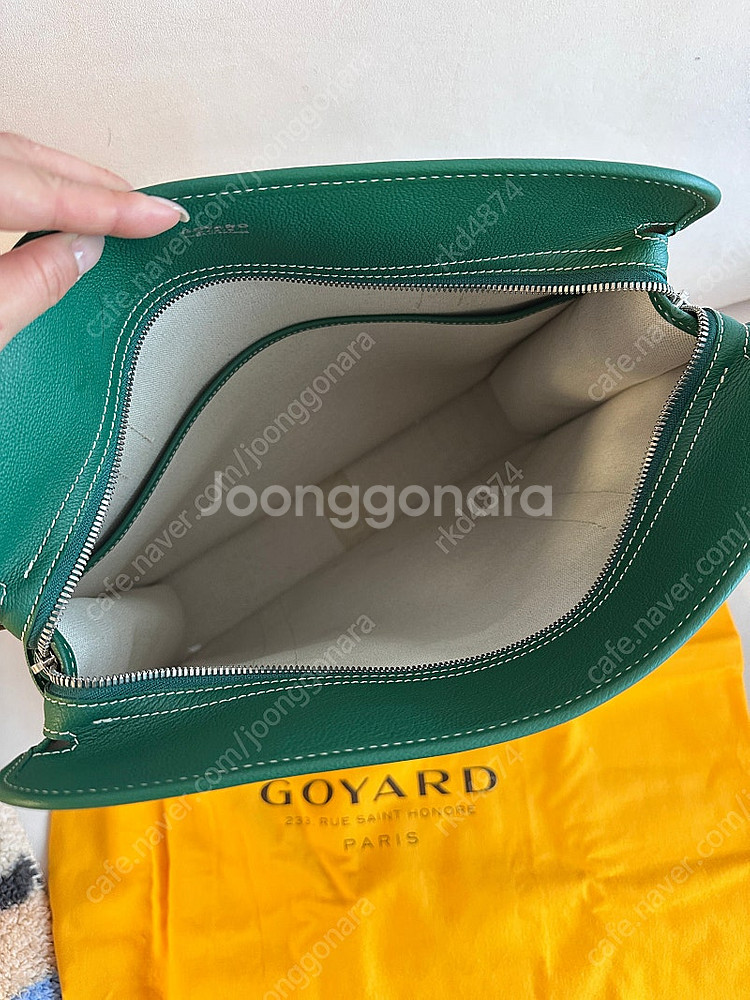 고야드 부르곤 백 그린 정품 가격내림--3