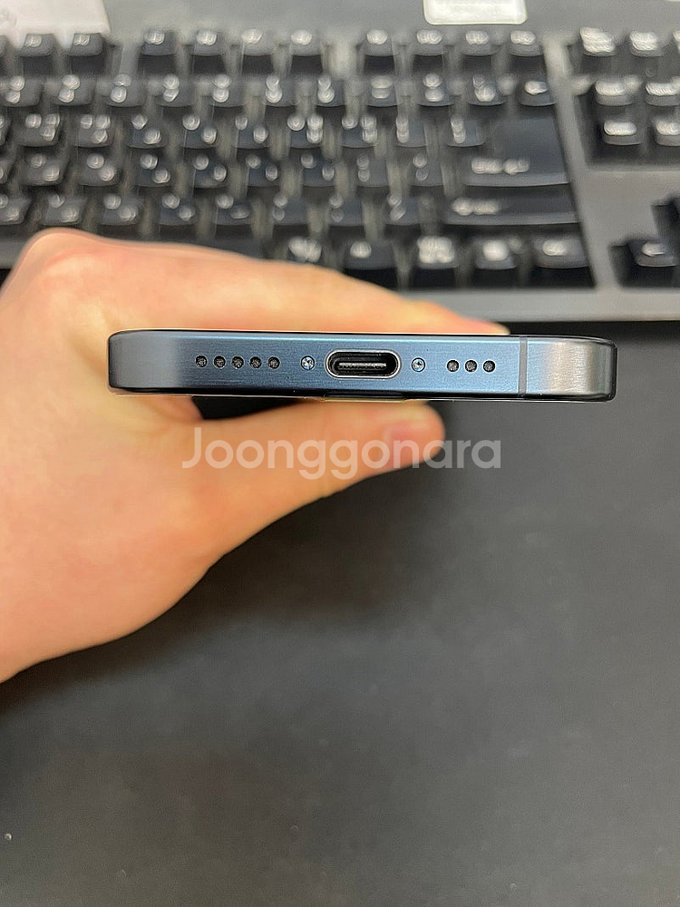 아이폰15프로 블루 256GB 액정센터교체 배터리100...--5