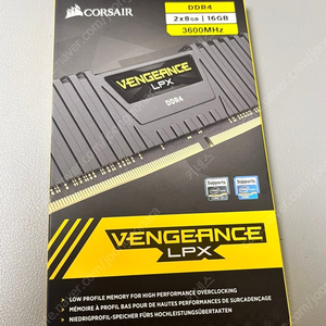 커세어 벤져스 lpx ddr4 16g(8x2) 3600 cl18 팝니다.