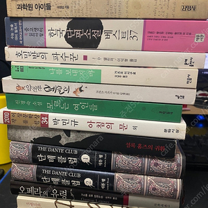 소설 모음 14권. 오페라의 유령, 단테클럽, 호밀밭의 파수꾼 등.